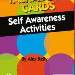 Cover of a card game activity set focused on self-awareness, featuring colorful illustrations and playful design elements.