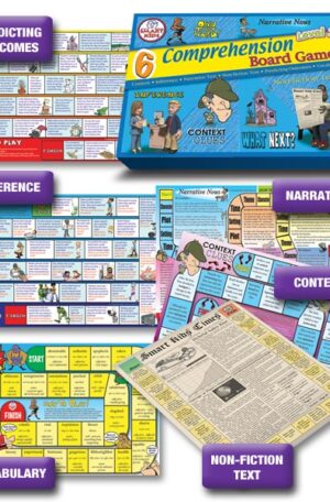 6 Comprehension Board Games Level 2