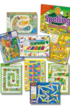 8 Spelling Board Games