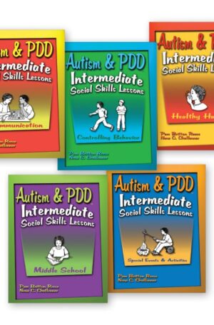 Autism & PDD Intermediate Social Skills Lessons: 5-Book Set