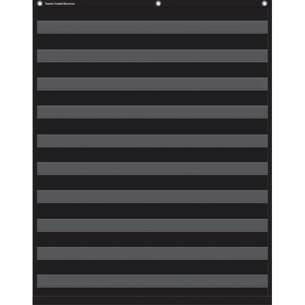 Pocket Chart - Black, 86cm x 112cm Pocket Chart - Black, 86cm x 112cm