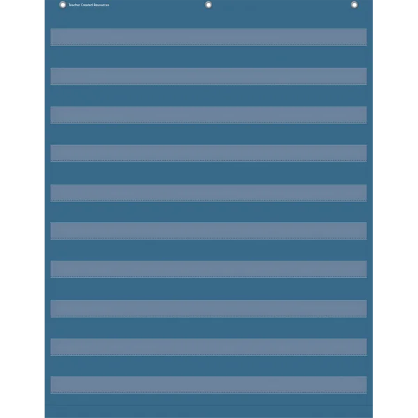 Pocket Chart - Slate Blue, 86cm x 112cm Pocket Chart - Slate Blue, 86cm x 112cm
