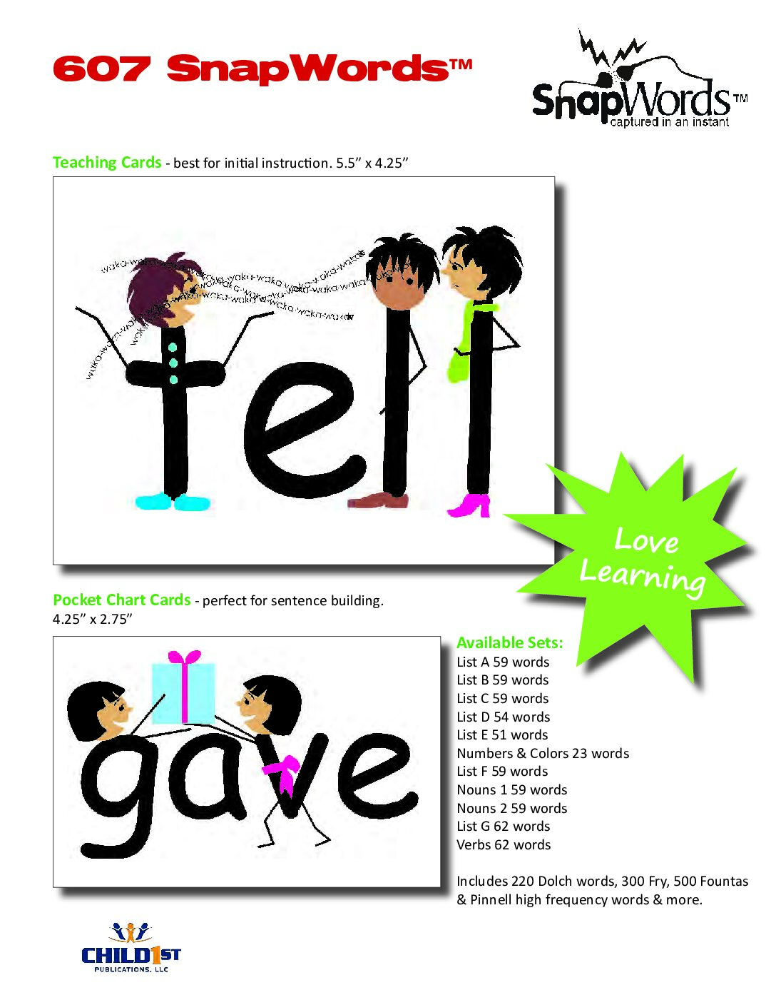 SnapWords Information